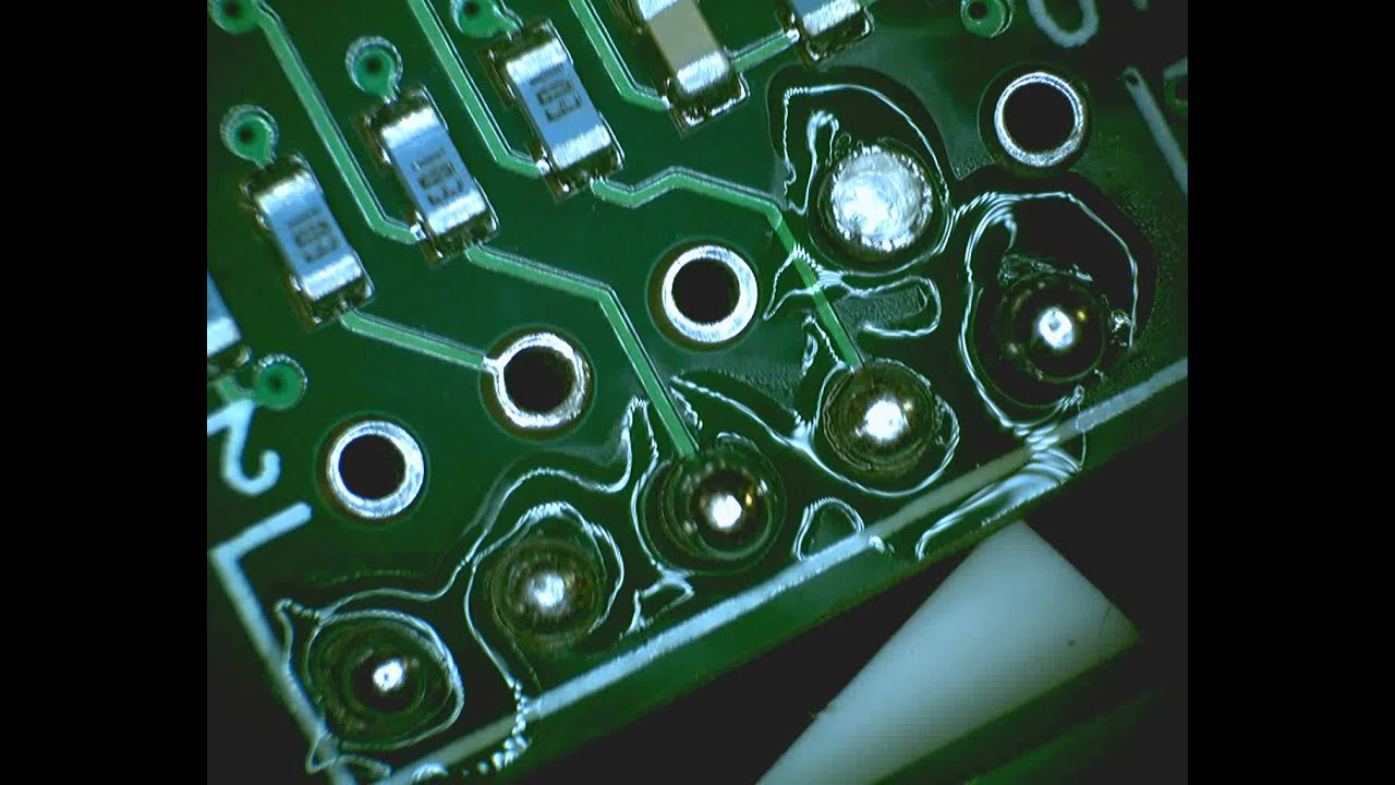  Outgassing created in the solder joints after manual soldering 