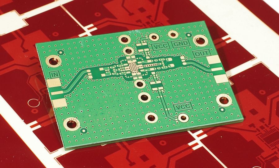 Detail of a PCB showing thermal vias (Source: FS PCBA)