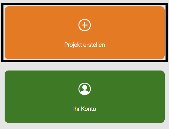 Projekt erstellen