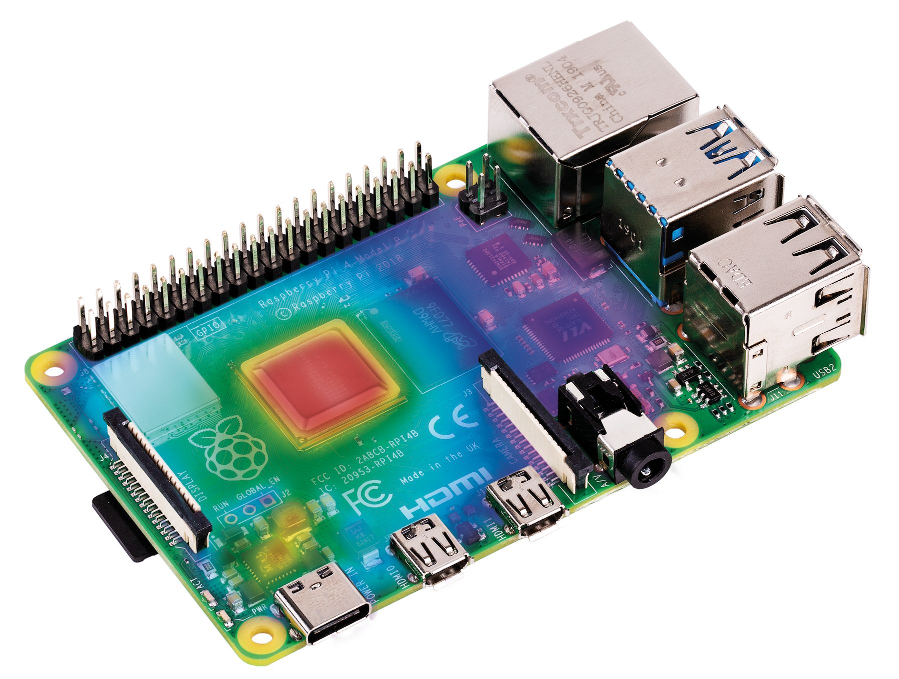 Análisis térmico de Raspberry Pi 4.