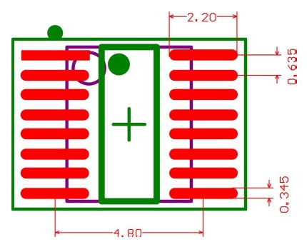 footprint SSOP 16 pin