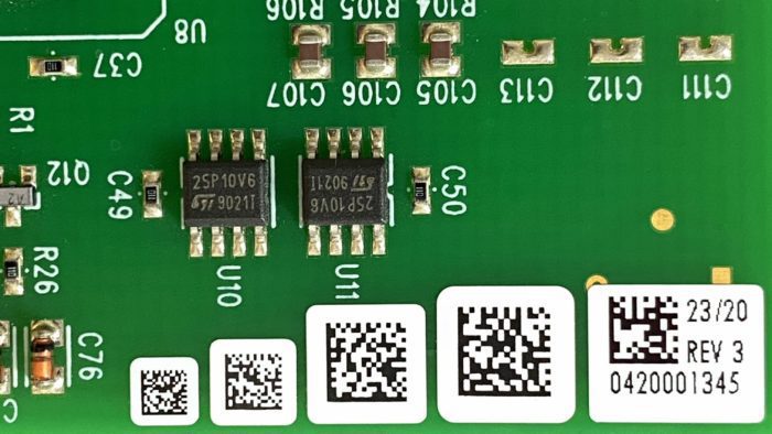 2‑D‑Strichcodeetiketten mit QR‑Code in unterschiedlichen Größen (Quelle: Link Hamson)Top of Form