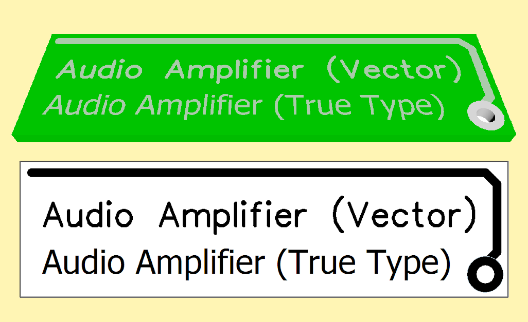 oewel True Type-lettertypes mooier zijn (op uw pc), is het beter te kiezen voor maximale systeemcompatibiliteit met VECTOR-lettertypes