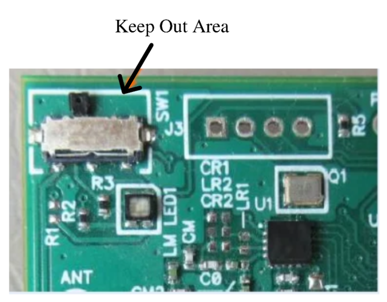 zone exclusion pcb antennes