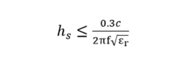 Altura del sustrato